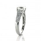 Jacob & Co. 2CT Platinum Asscher Cut Diamond Engagement Ring